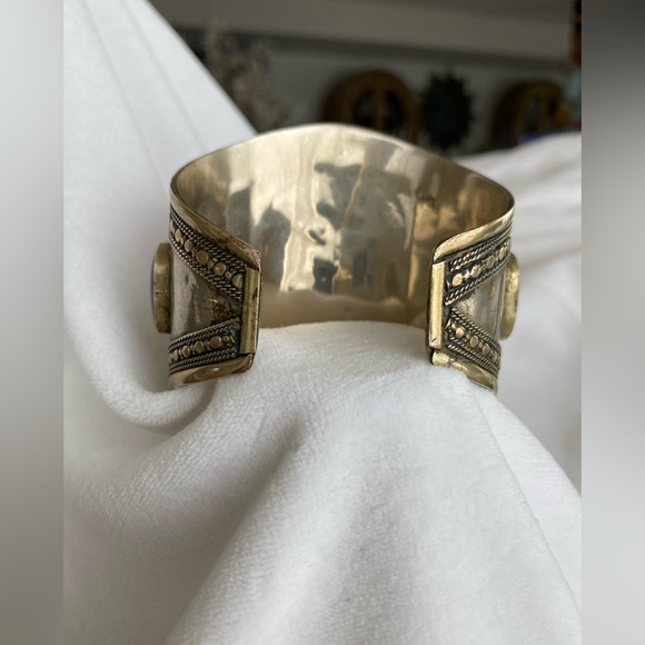 NWOT Afghani Lapis Tribal Cuff Vintage - Picture 4 of 8